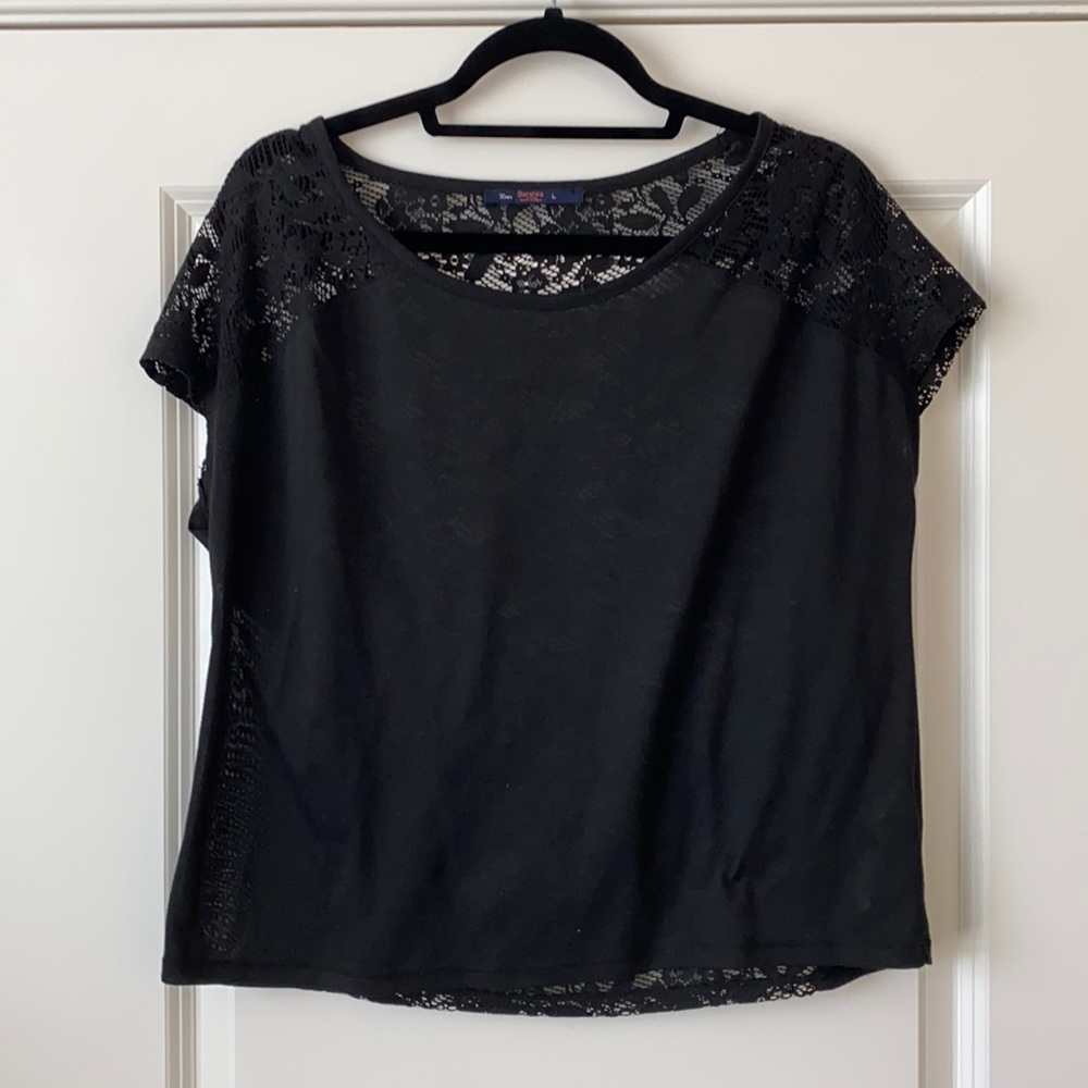 Bershka | Black Crochet Top